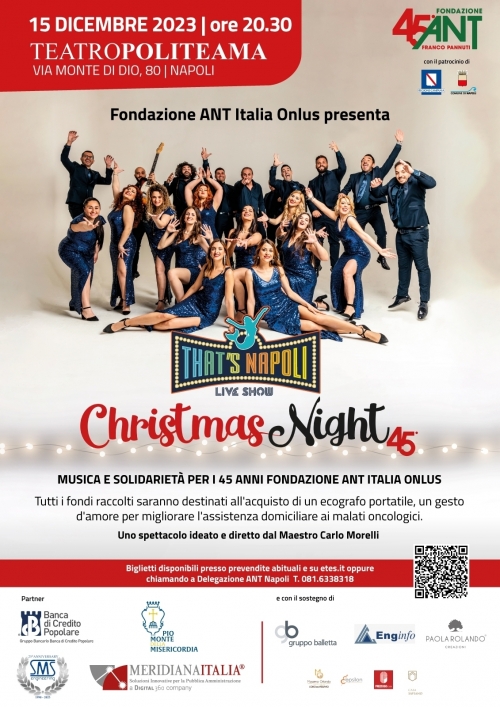 15 dicembre - CHRISTMAS NIGHT 45° - POLITEAMA Napoli